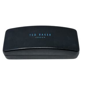 Ted Baker London Black Teal Hard Shell Glasses Eyeglasses Case Designer